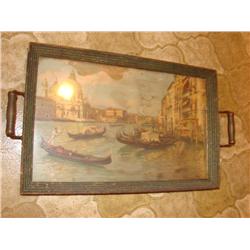 Tray w/Glass Front: Art by Boucart