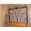 Image 1 : Wood & Metal Wall Hung Shelf