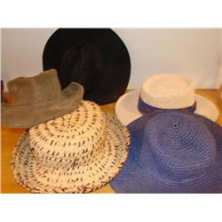 5 Hats-Includes "Walkabout" Australian Hat