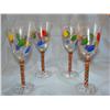 Image 1 : 4 Holiday Themed Wine Goblets