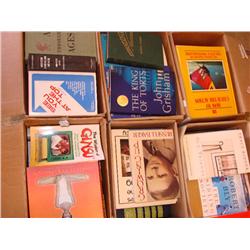 6 boxes of books-variety of subject matter