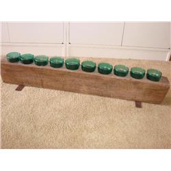 Primitive Wooden Candle Holder