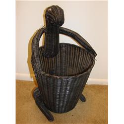 Interesting Black Wicker Piece