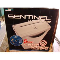 Sentinel 5 Sheet Cross Cut Shredder, NEW!