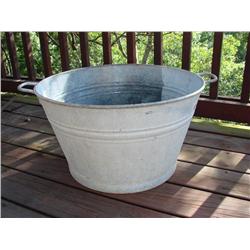 Galvanized Wash Tub w/Handles