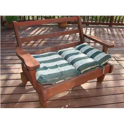 Redwood Stained Loveseat w/Cushion