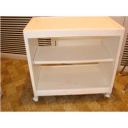 3 Tier White Roller Cart/Shelf