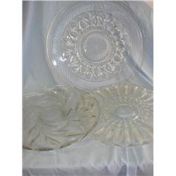 3 Crystal Platters