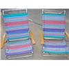 Image 1 : Pair of Fold Up Beach Chairs