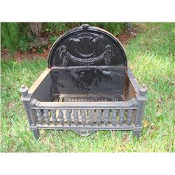 Wonderful Victorian Fireplace Wood Grate Box