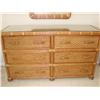 Image 1 : 6 Drawer Dresser w/Glass Top