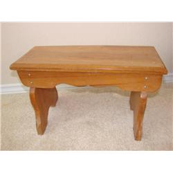 Small Wood Foot Stool