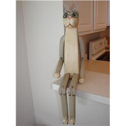 Wood Cat-31" Tall