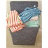 Image 1 : Hamper FULL of towels, sheets & rugs