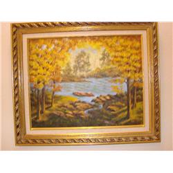 Signed Oil On Canvas