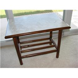 Occasional Table w/Faux Marble Top Finish