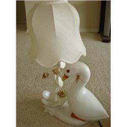 Swan Lamp w/Shade