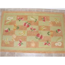 Fruit Themed Rug, apprx. 30" x 48"