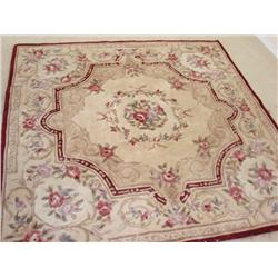 100% Wool Square Rug (6 ft. square)