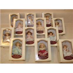 12 Porcelain Collecter Ornaments-NEW!