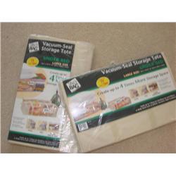 2 NEW Vacuum Seal Storage Totes