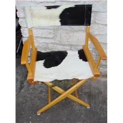 Cowhide Directors Chair