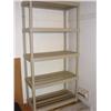 Image 1 : 5 Shelf Heavy Duty Plastic Shelf Unit