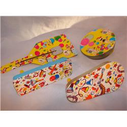 4 Old Metal Party Noisemakers