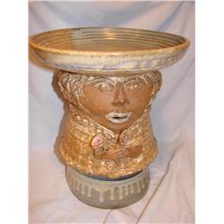 Pottery Bird Bath/Feeder