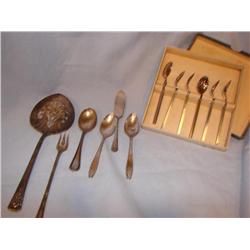 Silver Mini's:Relish Spoon,Baby Spoons & Fork
