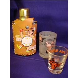 "Firewater" Flask & 2 Jigers