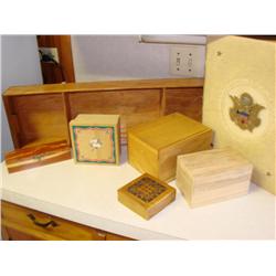7 Wooden Boxes-All shapes & Sizes!