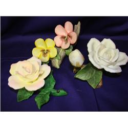 3 Floral Figurines