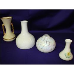 4 Vases: Inclds.Rosenthal & Belleek