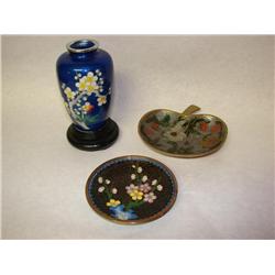 3 Cloisonne Items