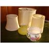 Image 1 : 5 Lamp Shades: Fabric & Glass
