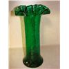 Image 1 : Dk. Green Crackled Glass Vase