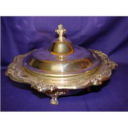Gorham Footed Silver Casserole w/Insert & Lid