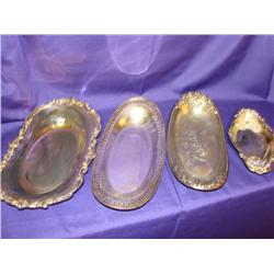 4 Silver Bread Servers