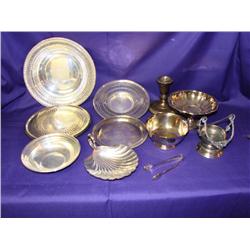 11 pcs. Of Silver & Plate