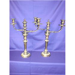 Candleholders w/Note from Silver Vaults in London