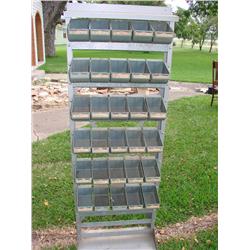 Stand Alone Nuts & Bolts Bin Unit w/Bins