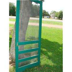 7 Ft. Tall Screen Door out of Carmine Tx. Home