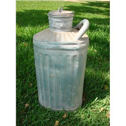 Old Army Metal Water Can