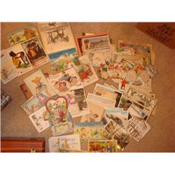 Large lot of old postcards:Black,Valentine,Germany