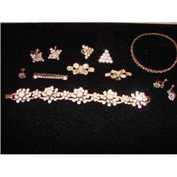 Rhinestone Jewelry inclds. Coro Bracelet