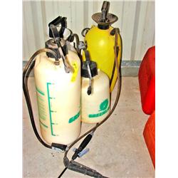 Four Pump up Sprayers