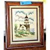 Image 1 : Lighthouse Framed Needlepoint