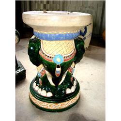 Green Elephant Plant Stand