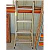 Image 1 : Folding Adjustable Aluminum Ladder